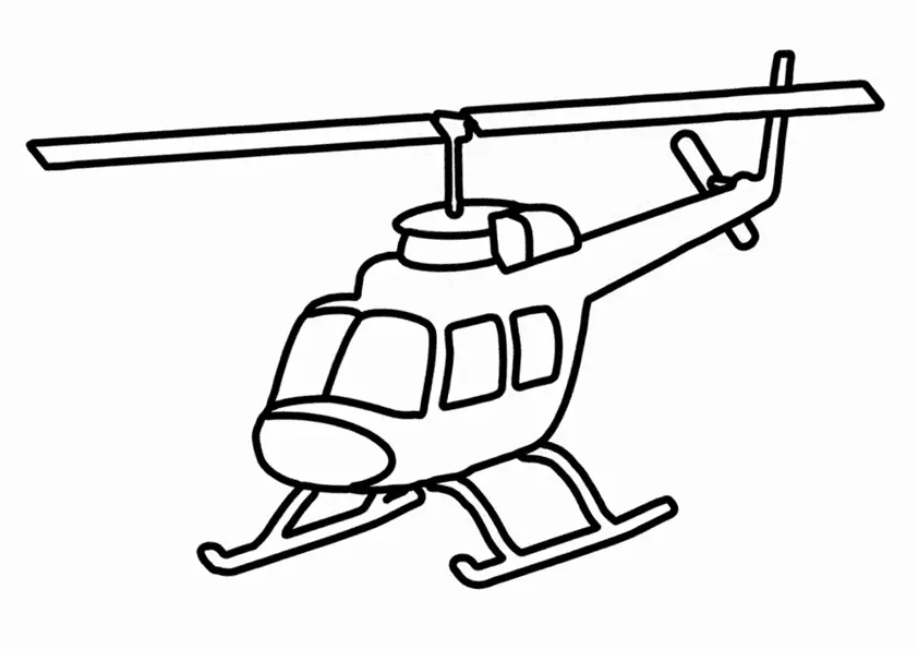 Helicopter Coloring Pages 11