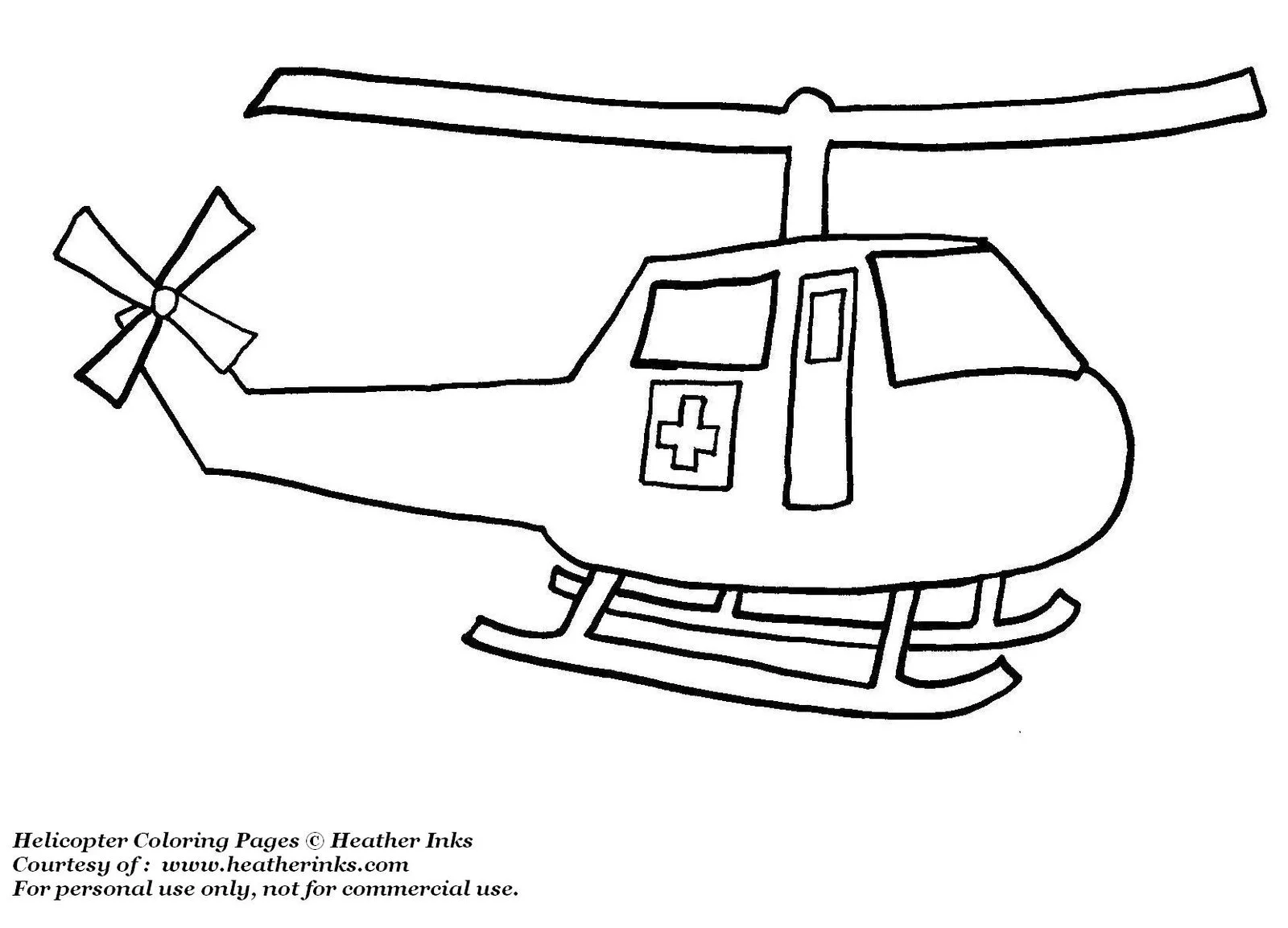 Helicopter Coloring Pages 20