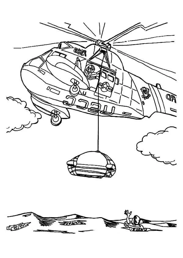 Helicopter Coloring Pages 24