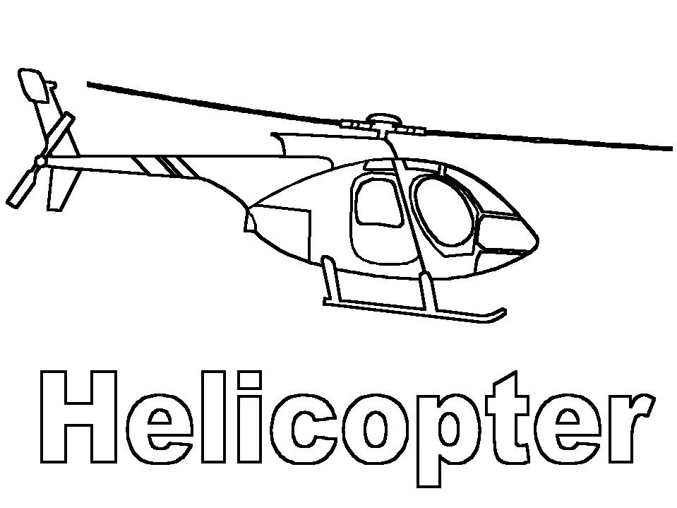 Helicopter Coloring Pages 26