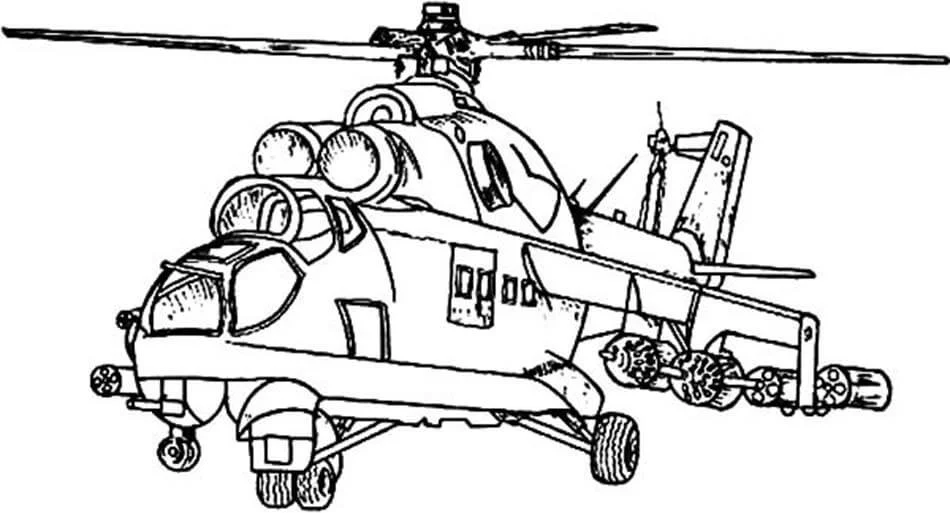 Helicopter Coloring Pages 28