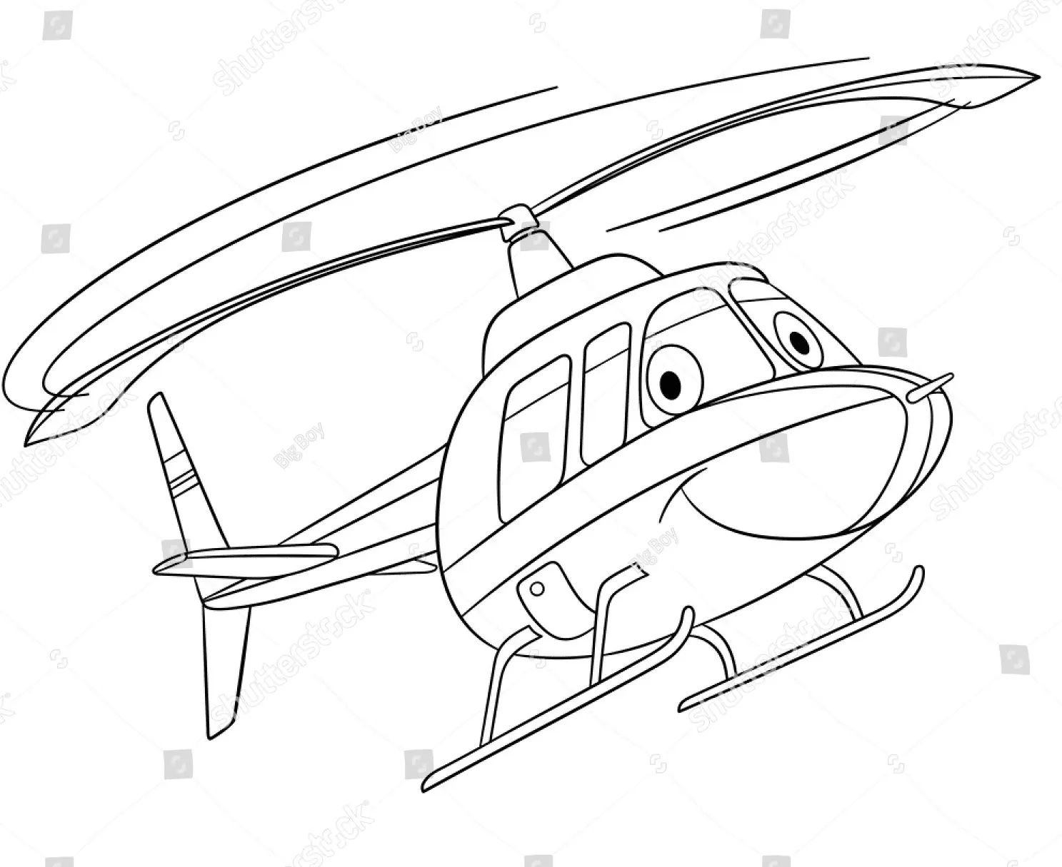 Helicopter Coloring Pages 35