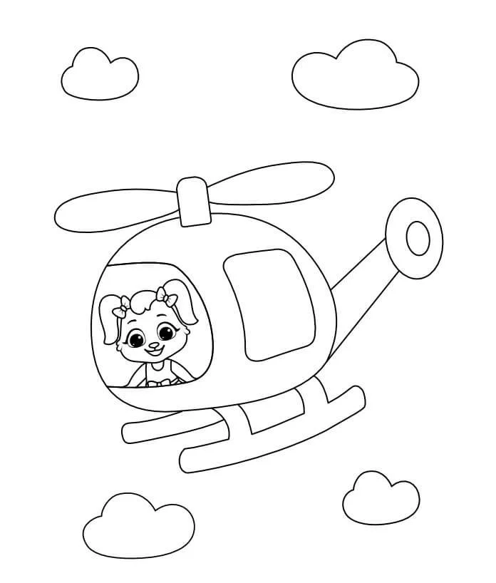 Helicopter Coloring Pages 44