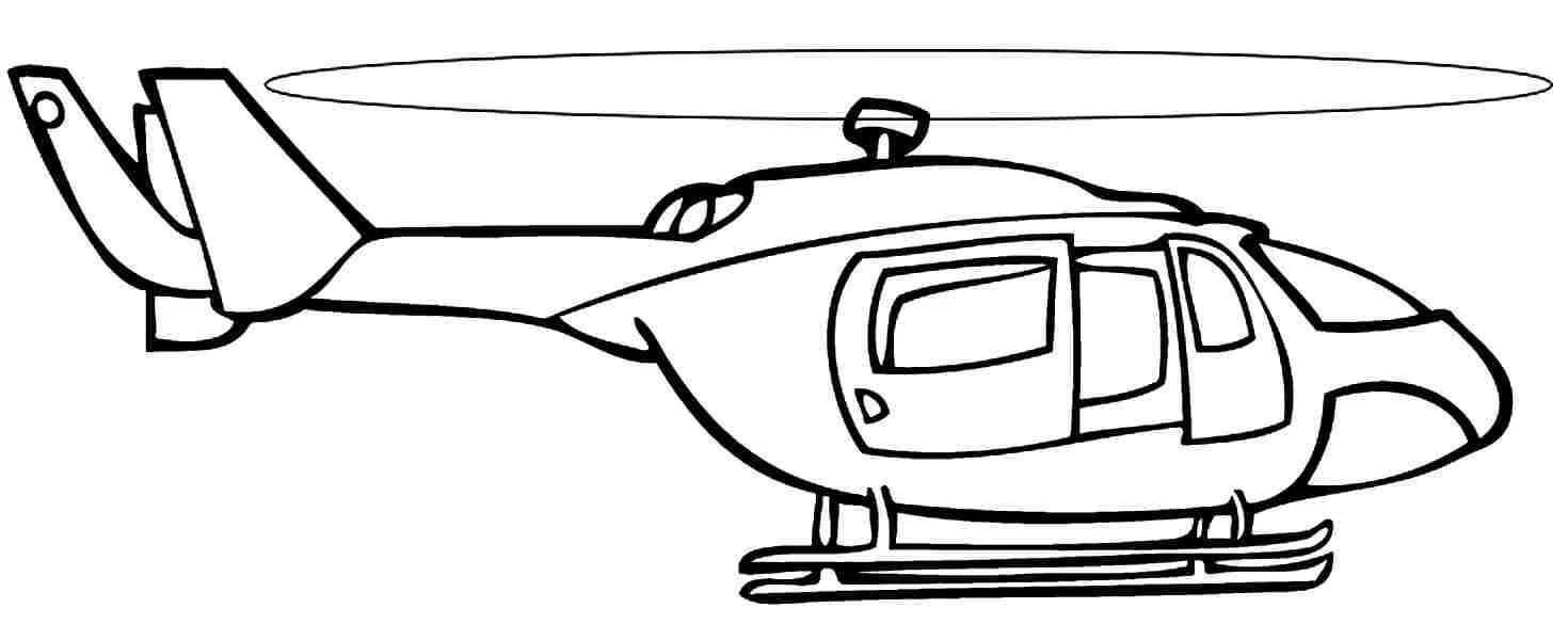 Helicopter Coloring Pages 47