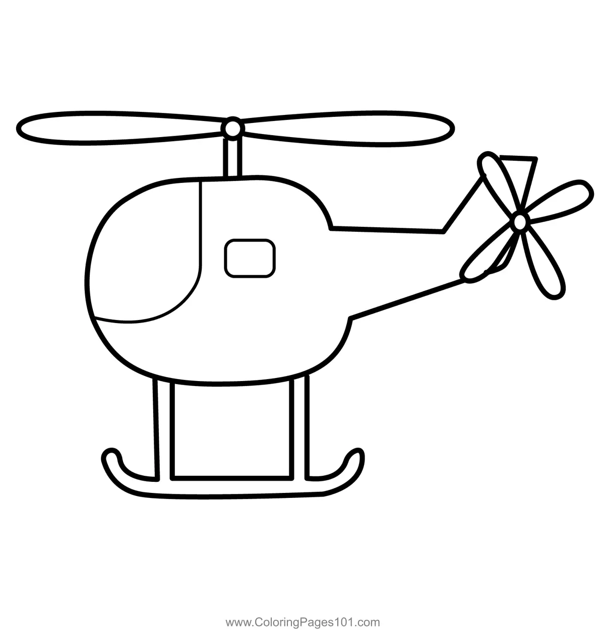 Helicopters Coloring Pages 2