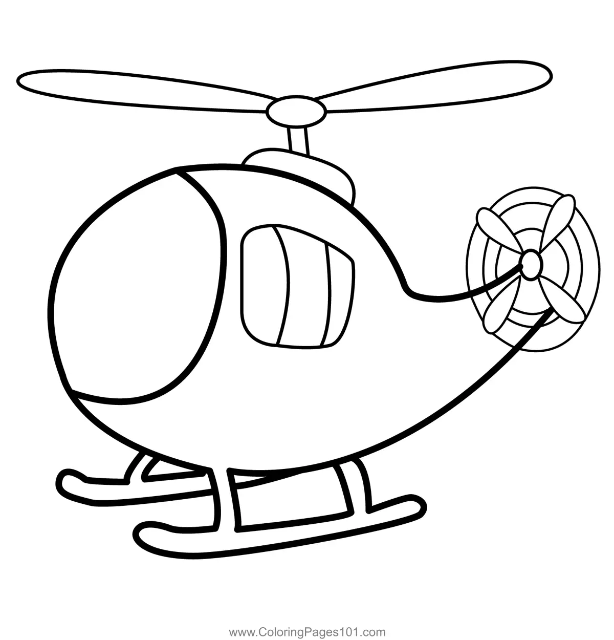 Helicopters Coloring Pages 3