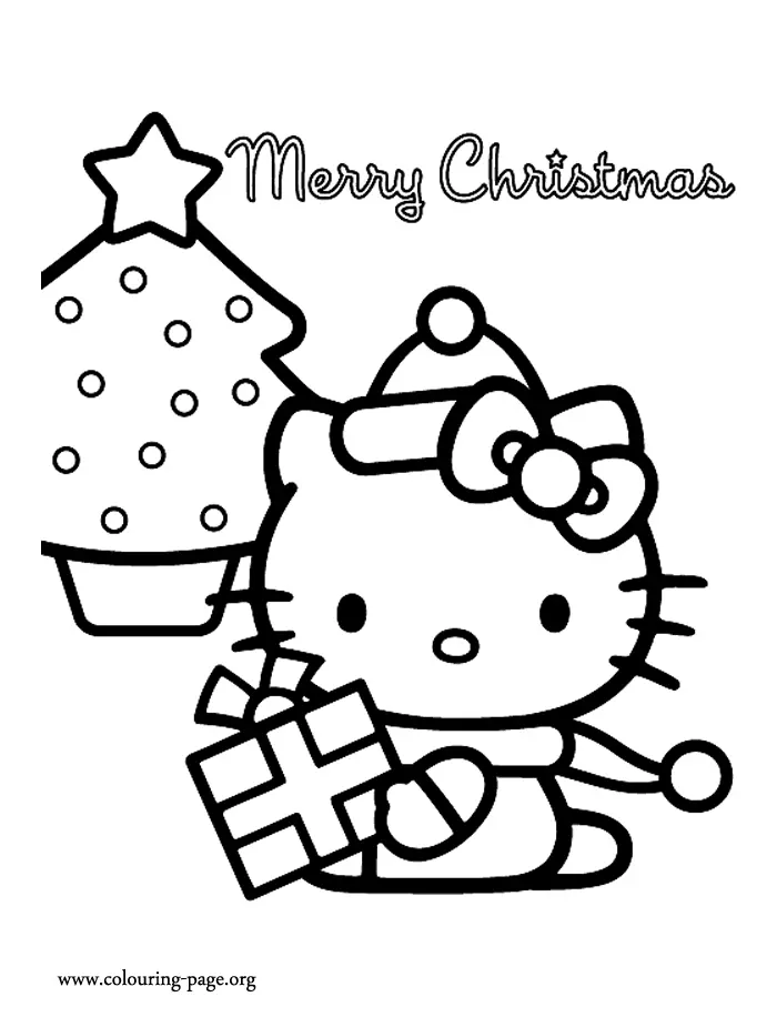 Hello Kitty Christmas Coloring Pages 19