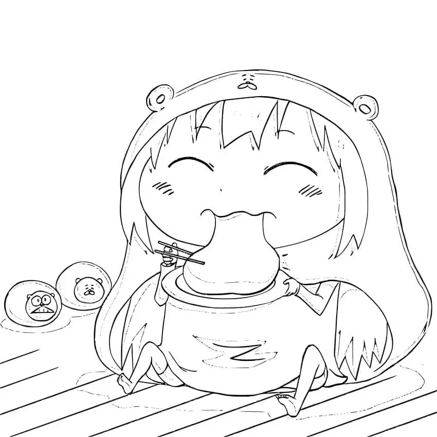 Desenhos de Himouto Umaru chan Para Colorir 14
