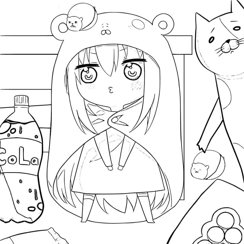 Desenhos de Himouto Umaru chan Para Colorir 18