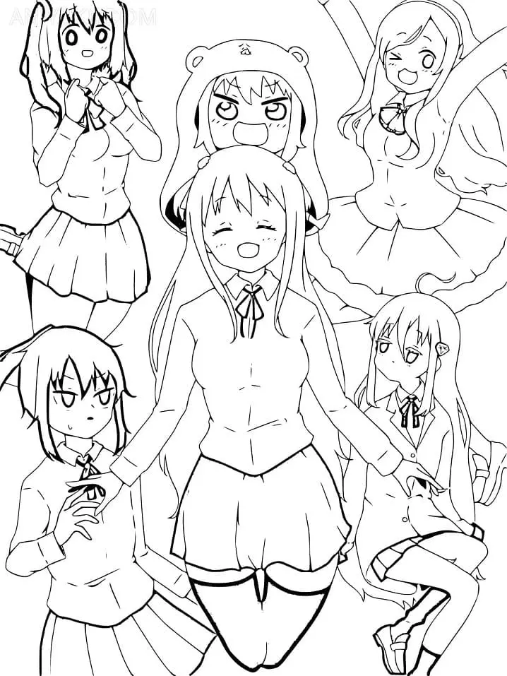 Desenhos de Himouto Umaru chan Para Colorir 23