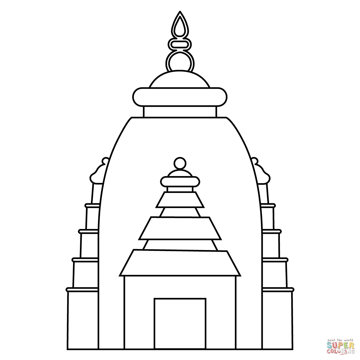 Hinduism coloring pages 8