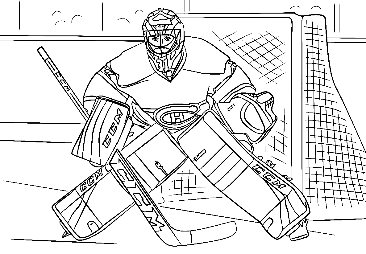 Hockey Coloring Pages 3
