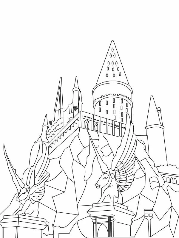 Hogwarts Coloring Pages 11