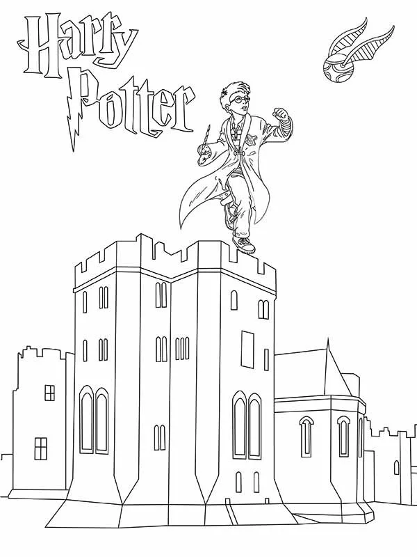 Hogwarts Coloring Pages 12