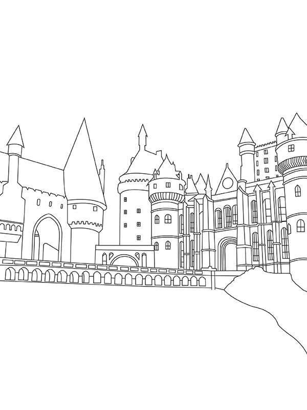 Hogwarts Coloring Pages
