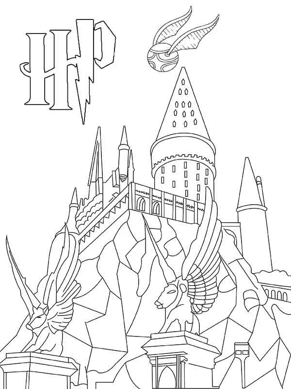 Hogwarts Coloring Pages 8
