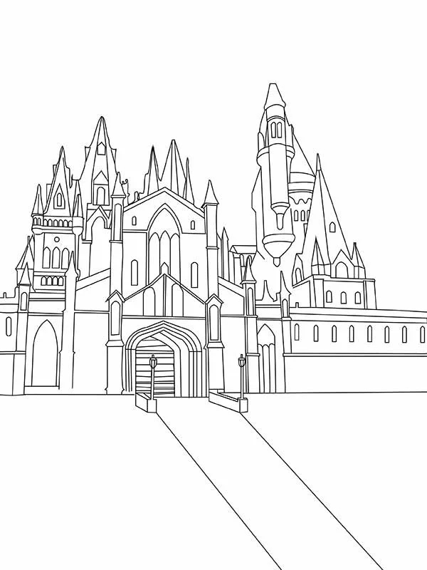 Hogwarts Coloring Pages 9