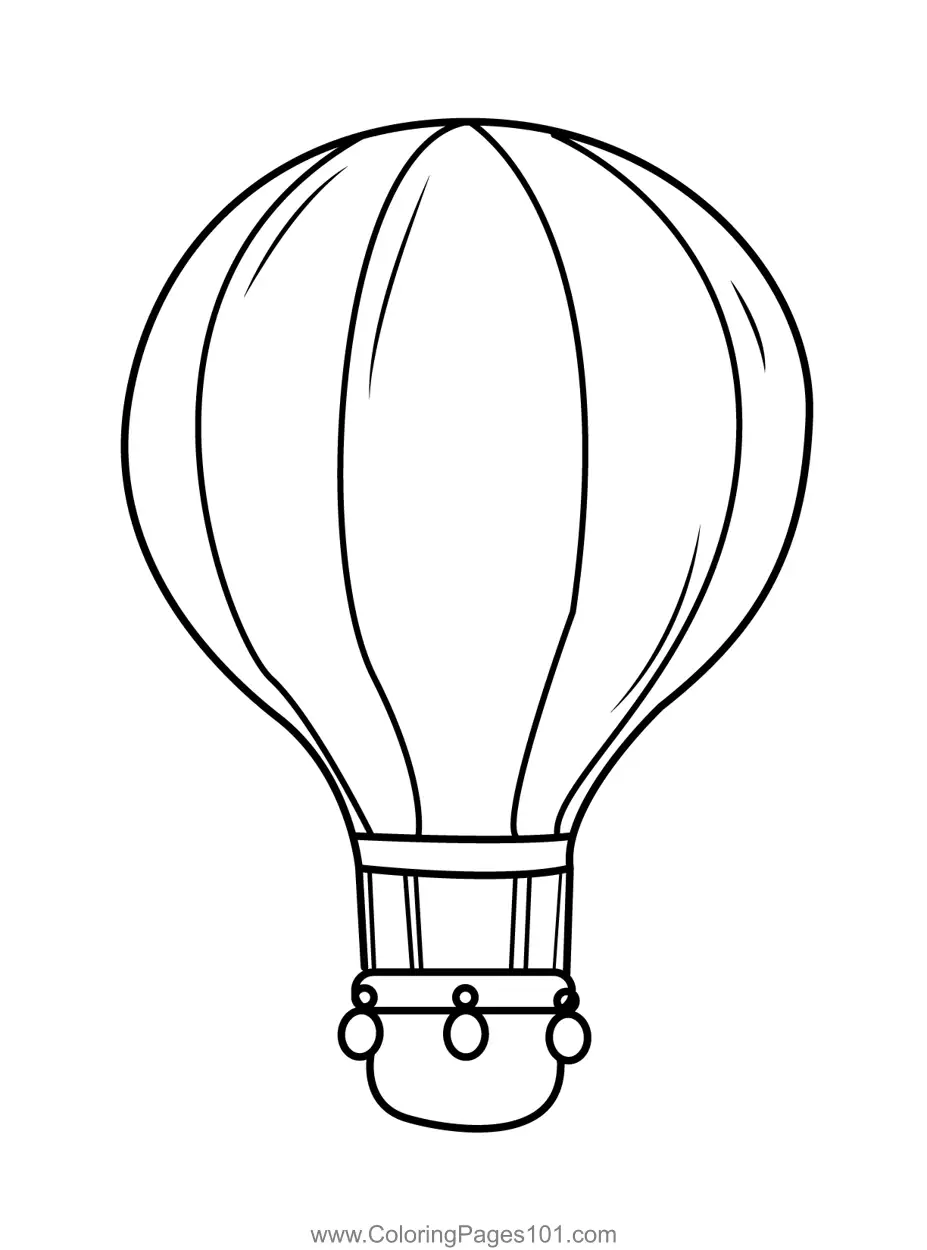 Hot Air Balloons Coloring Pages 2
