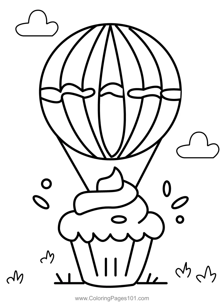 Hot Air Balloons Coloring Pages 3