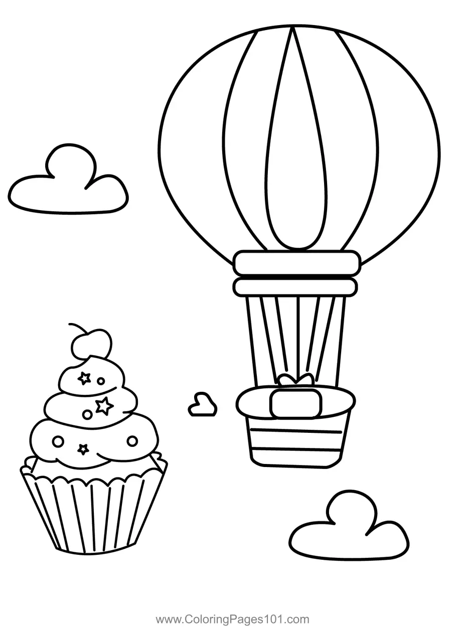 Hot Air Balloons Coloring Pages 5