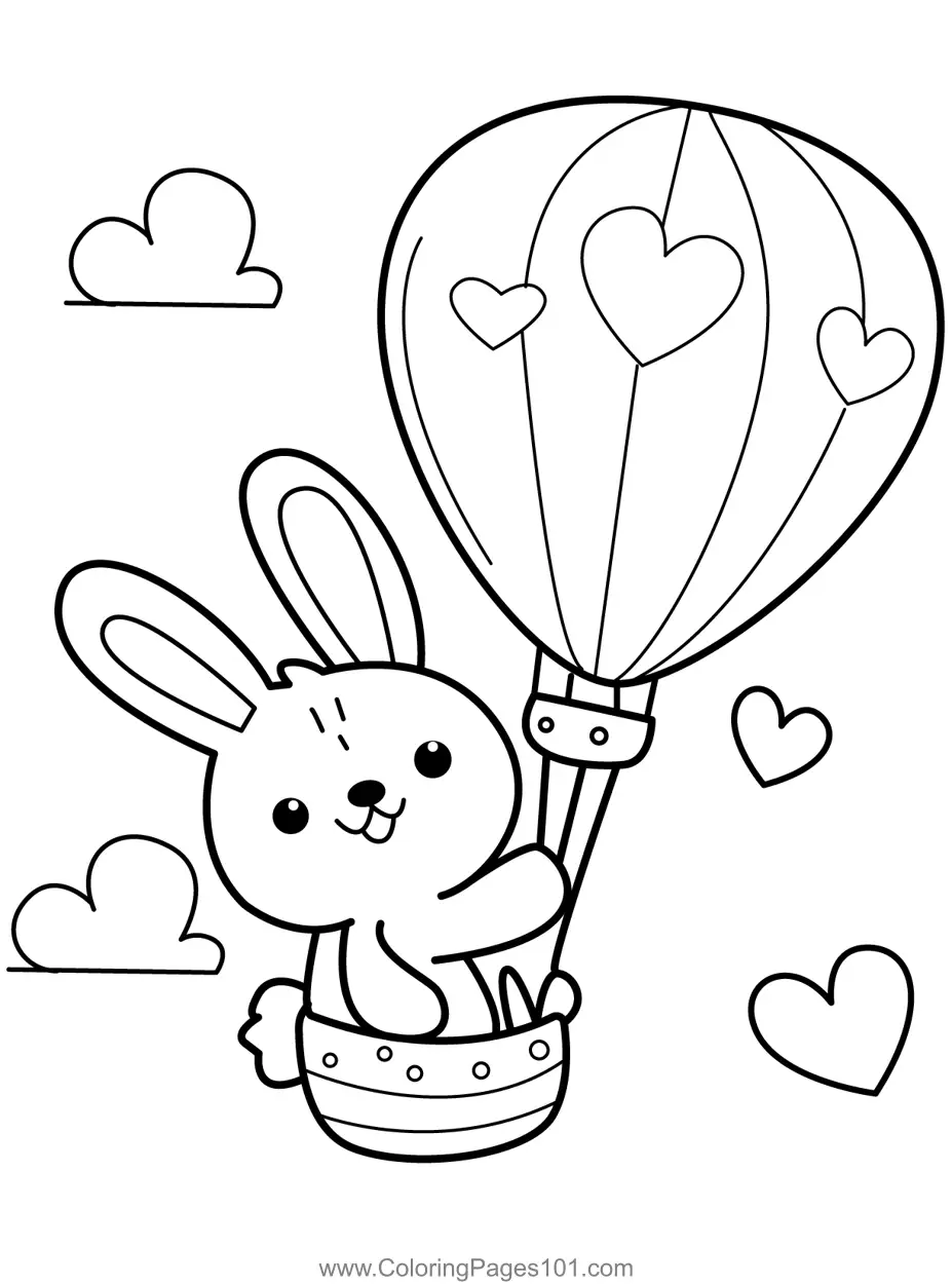 Hot Air Balloons Coloring Pages 7