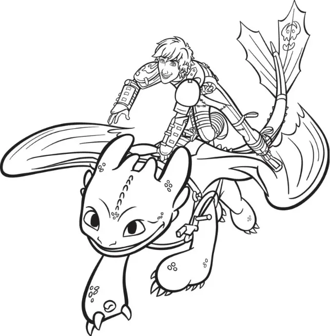 How to Train Your Dragon Coloring Pages 10