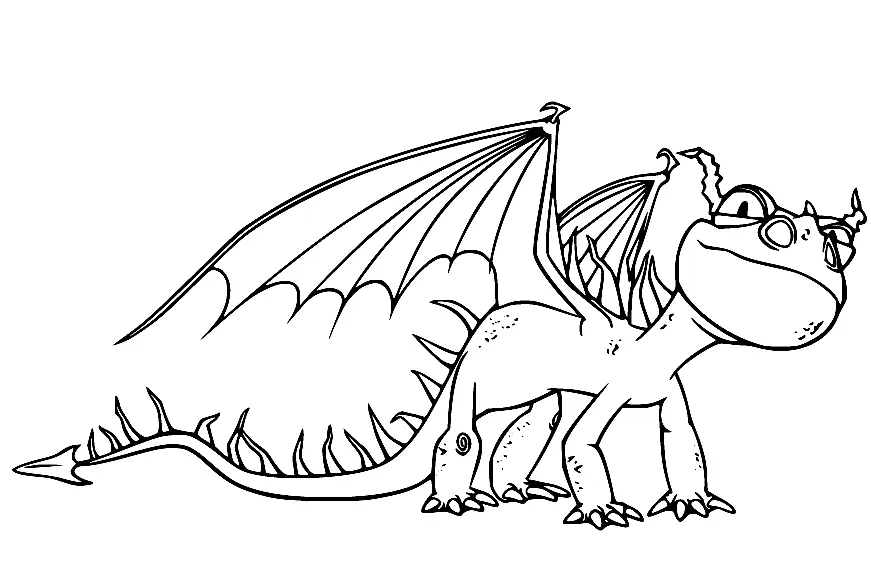 Desenhos de Como Treinar seu dragao Para Colorir 54