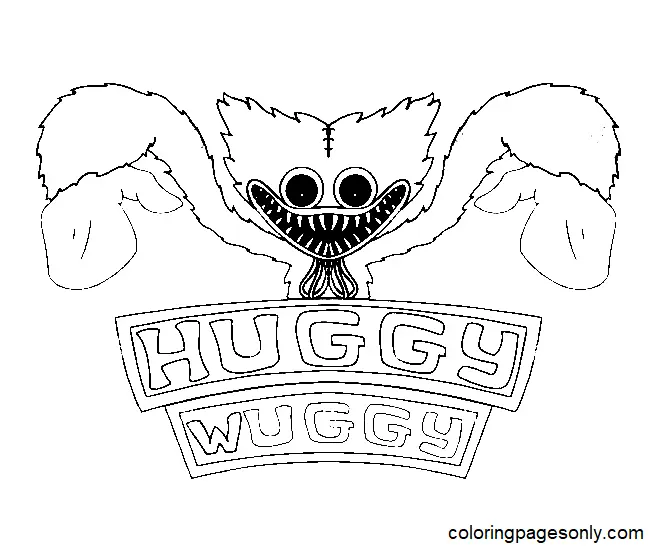 Huggy Wuggy Para Colorear 19