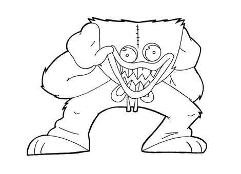 Huggy Wuggy Para Colorear 52