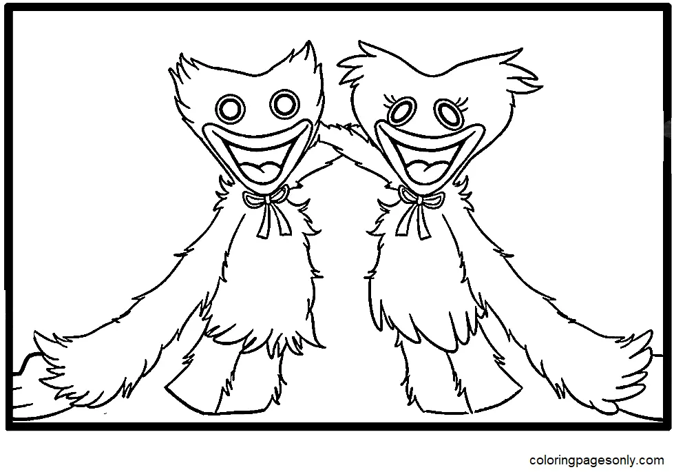 Huggy Wuggy Para Colorear 55