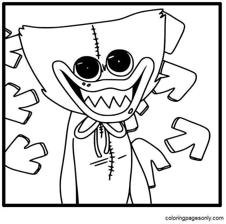 Huggy Wuggy Para Colorear 58