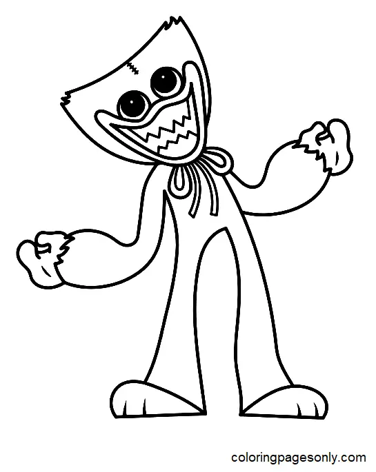 Huggy Wuggy Para Colorear 76