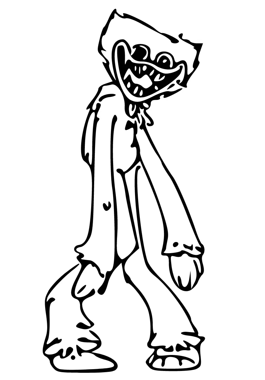Huggy Wuggy Para Colorear 81