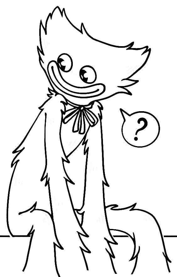 Huggy Wuggy Para Colorear 82