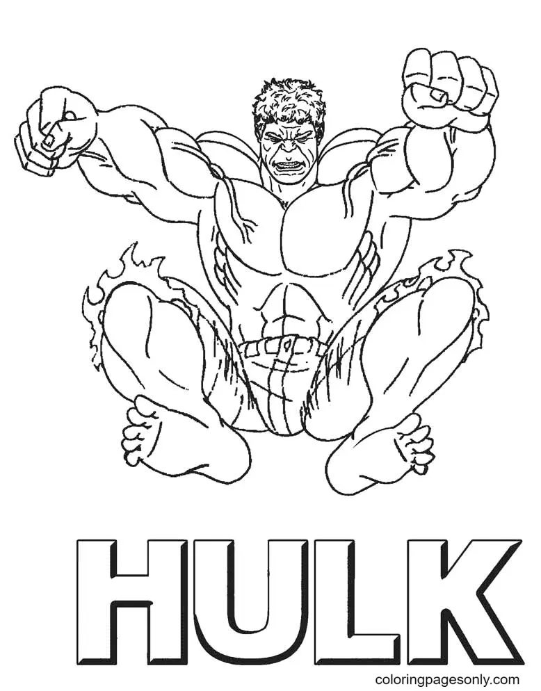 Desenhos de Hulk Para Colorir 27
