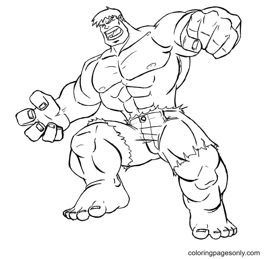 Desenhos de Hulk Para Colorir 3