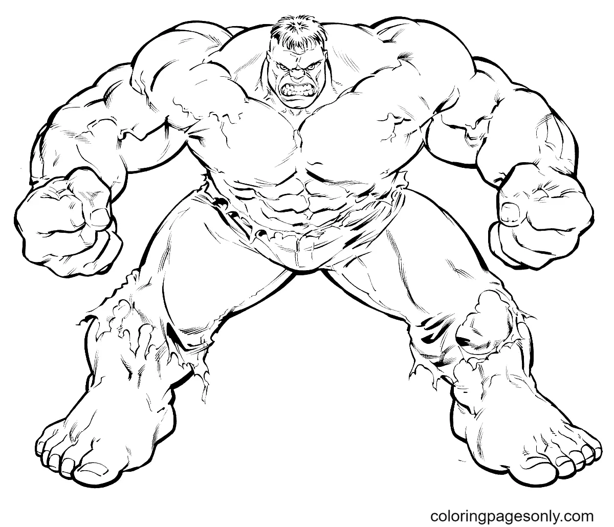 Desenhos de Hulk Para Colorir 8
