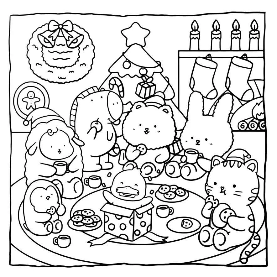 Hygge Christmas Coloring pages 3