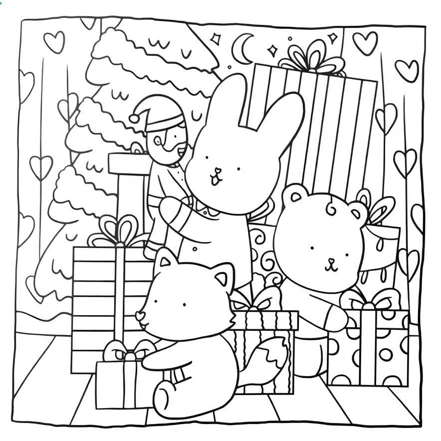 Hygge Christmas Coloring pages 32