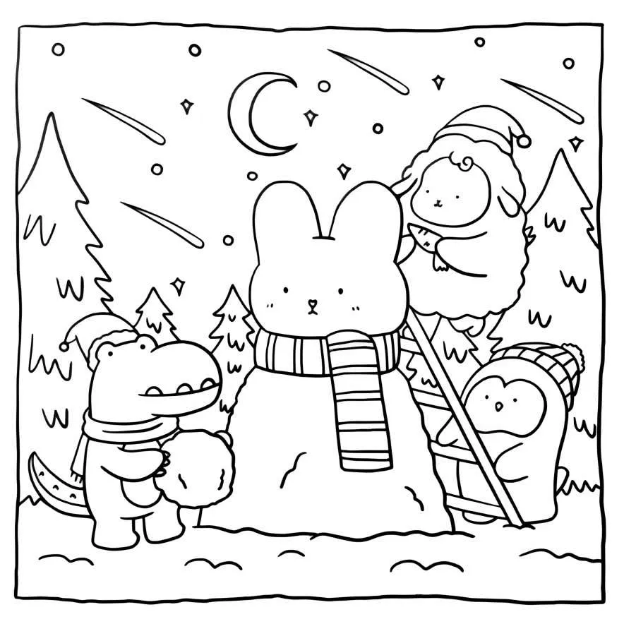 Hygge Christmas Coloring pages 6