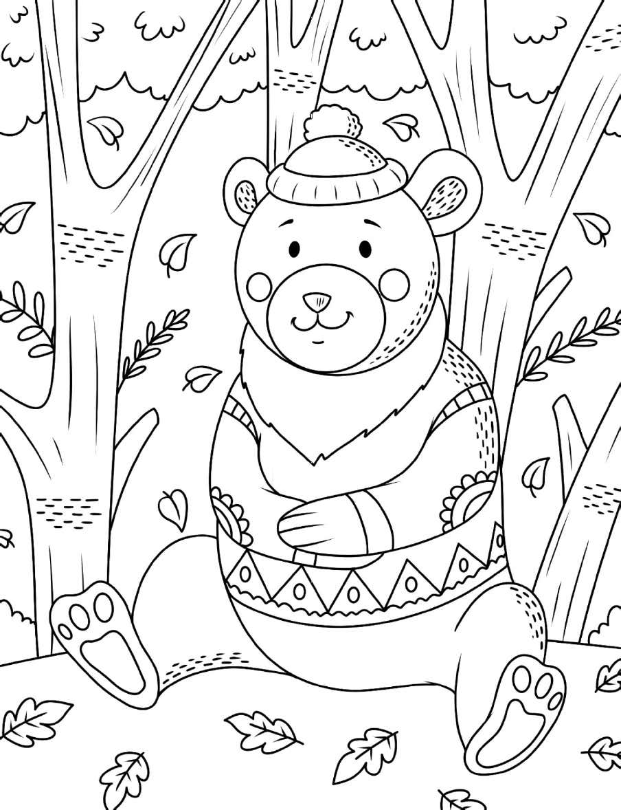 Hygge Scandinavian Coloring Pages 23