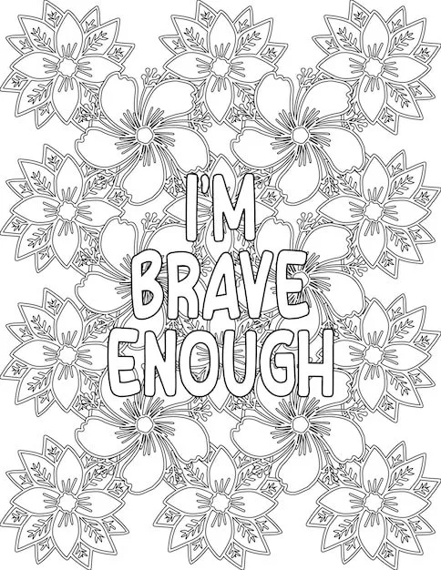 I Am Enough Coloring Pages 16