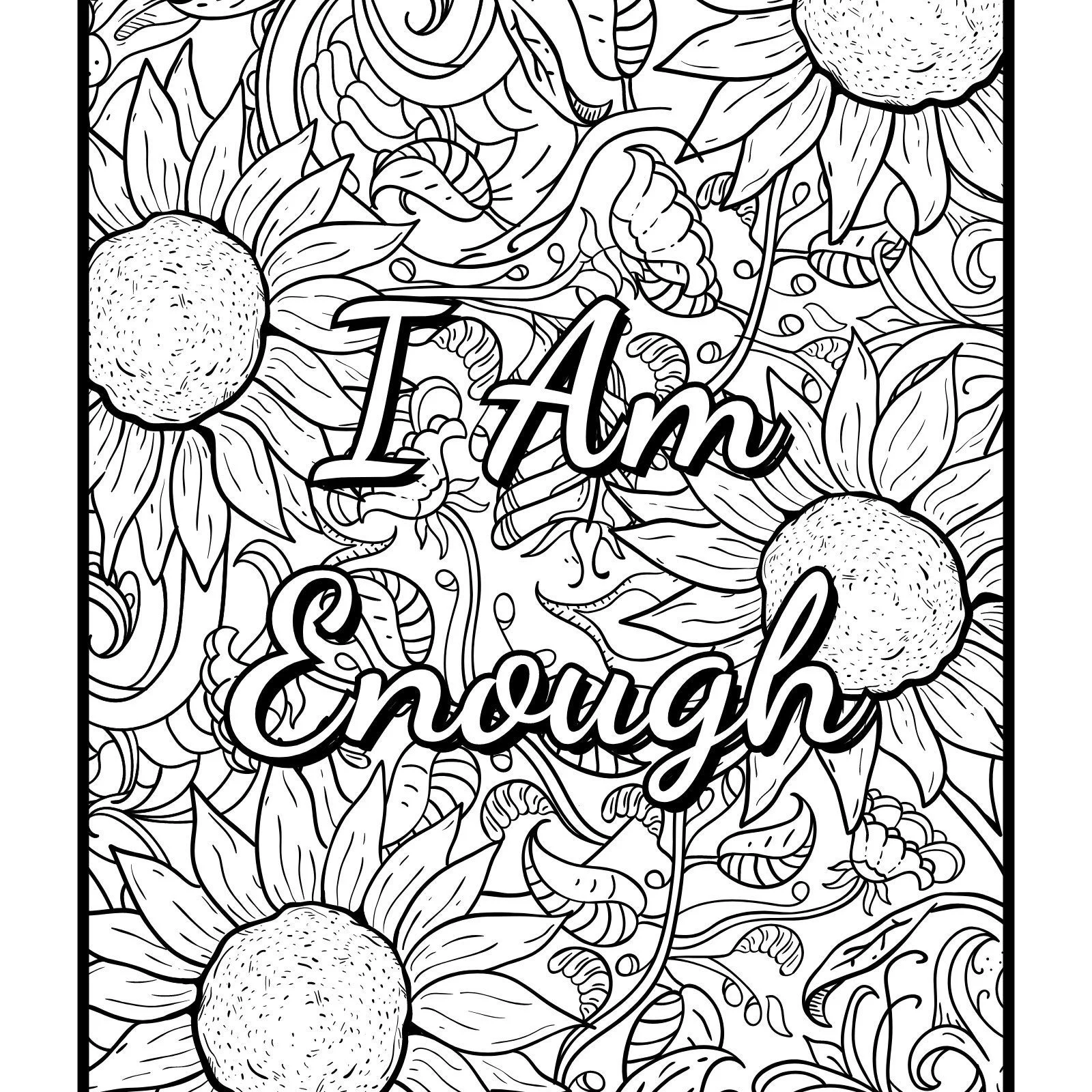 I Am Enough Coloring Pages 17