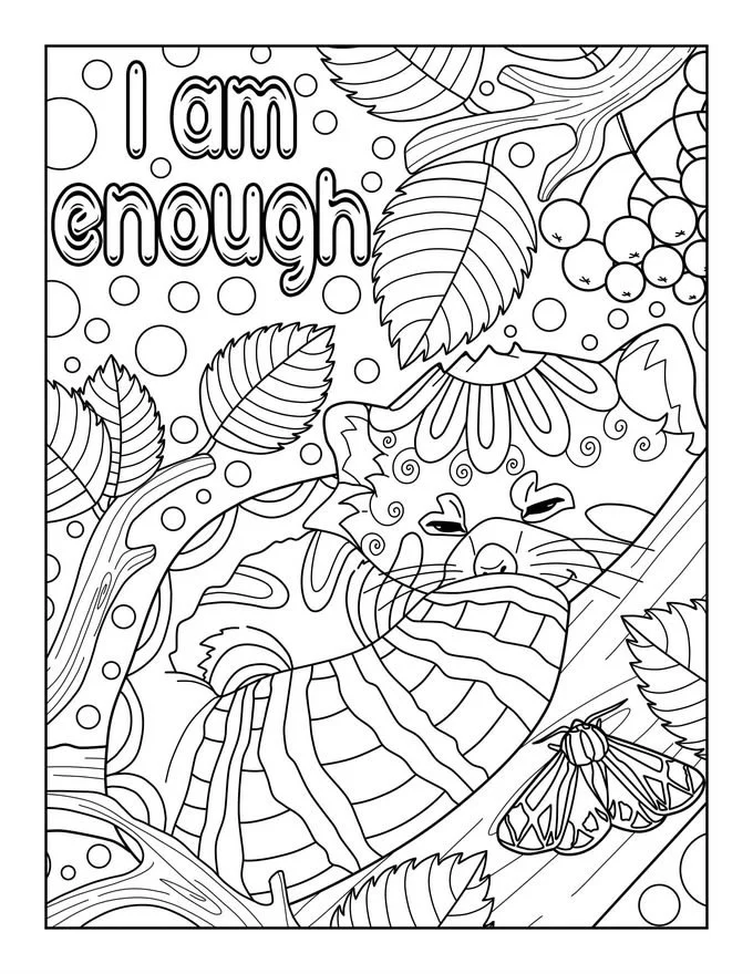 I Am Enough Coloring Pages