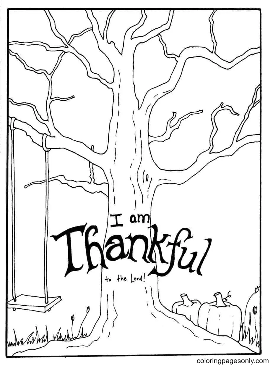 Desenhos de Sou Grato Por Para Colorir 1