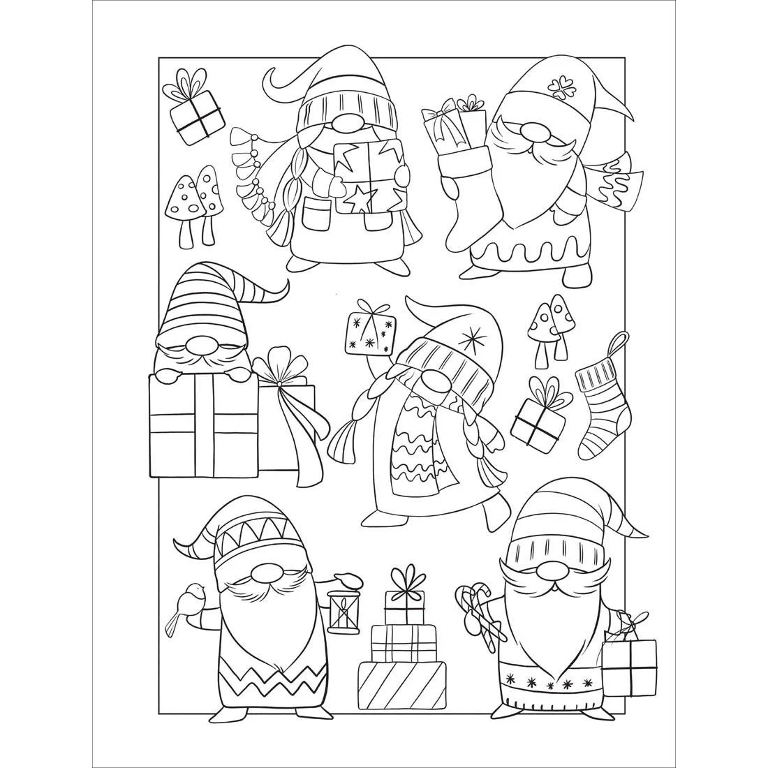 I Spy Christmas Coloring Pages 7