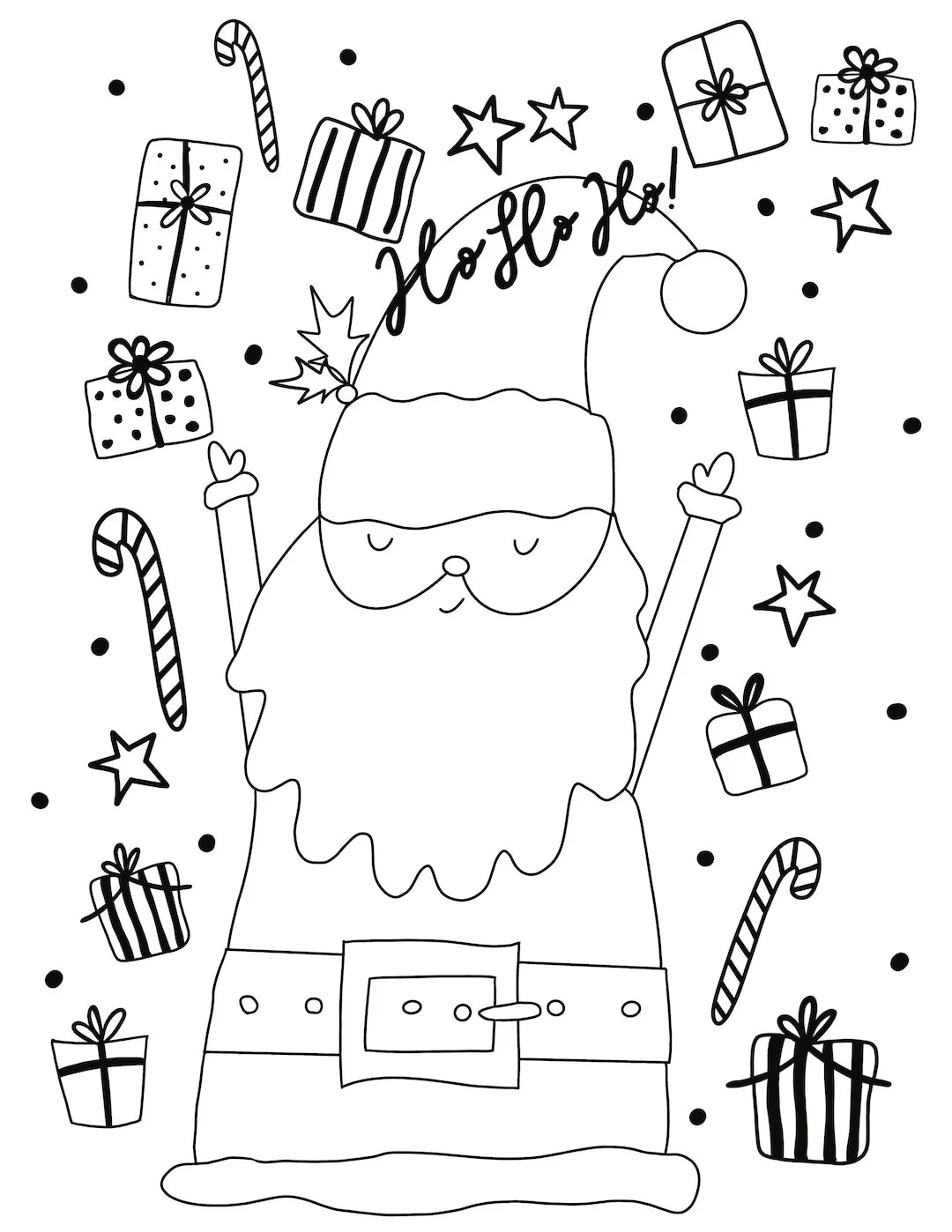 I Spy Christmas Coloring Pages 8