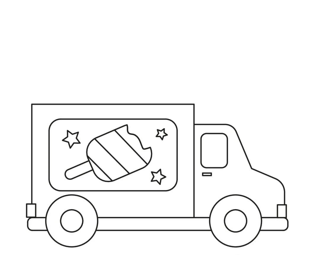 Eiswagen Ausmalbilder 13