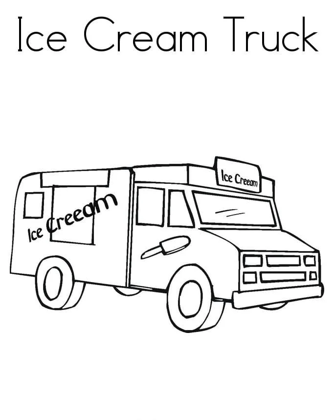 Eiswagen Ausmalbilder 30