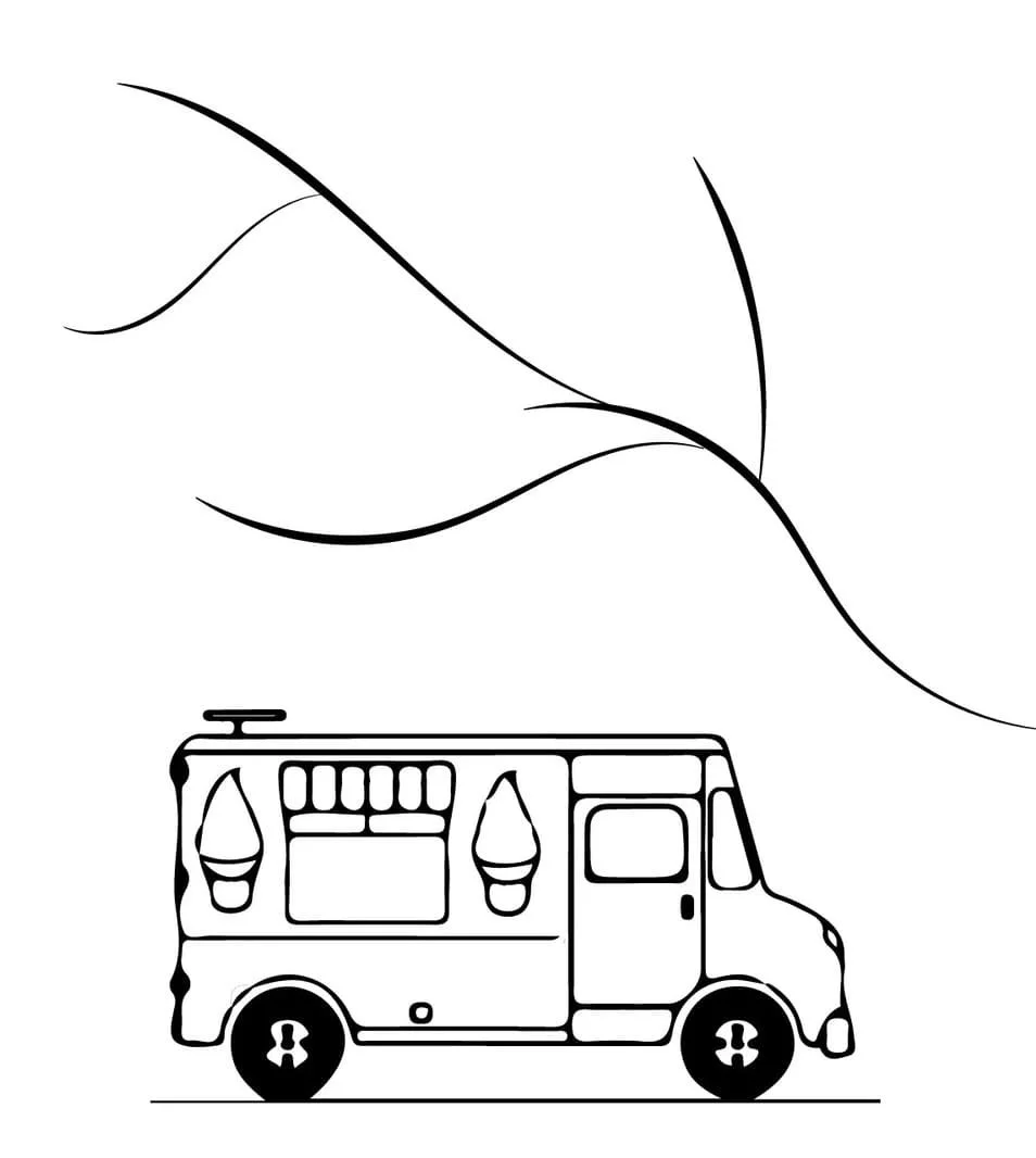 Eiswagen Ausmalbilder 45